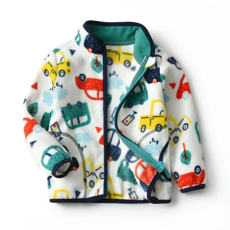 

Children Jackets New Spring Autumn Coat Fleece Full Sleeve Jacket Boys Casual Cartoon Cars Print Coat Kids Cardigan Outerwear