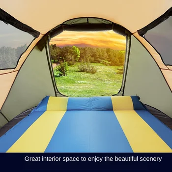 

Hewolf Outdoor Automatic Open Double People Resistant Water Easy-to-put-up Waterproof Camping Sun-resistant Camping Large Tent