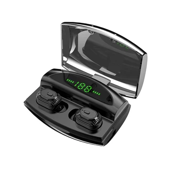 

IPX5 Waterproof Bluetooth 5.0 Earphone Ture Wireless CVC Noice Cancel HD Microphone 3500mAh LED Display For Mobile Phone