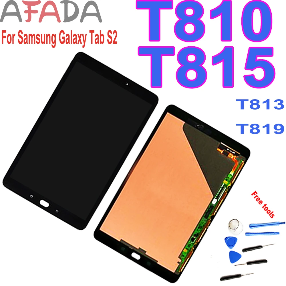 ЖК-дисплей Super AMOLED 9 7 дюйма для Samsung Galaxy Tab S2 T810 T813 T815 T819 с сенсорным экраном и