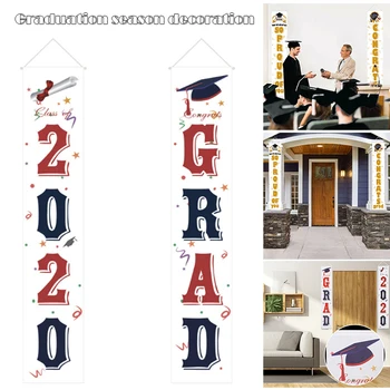 

Graduation Decorations Class of 2020 Congrats Grad Yard Sign Banners Hanging Flags Porch Decor for Senior High School Graduates