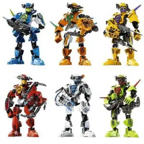 6 шт. Hero Factory Star Warrior Soldiers Bionicle Surge Evo Stringer фигурки роботов строительные блоки, совместимые с игрушками - Цвет: 6 kinds