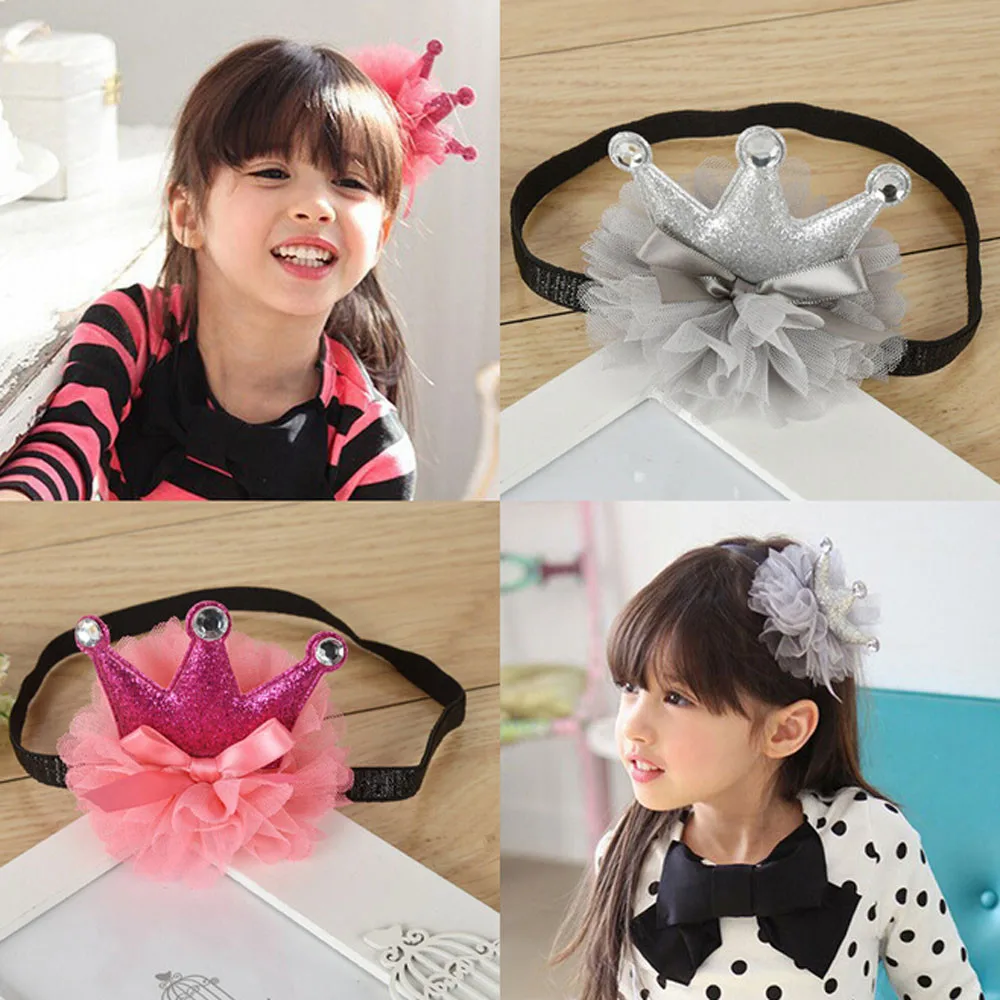 2019 детская чалма аксессуары для волос девочек эластичная Цветочная корона
