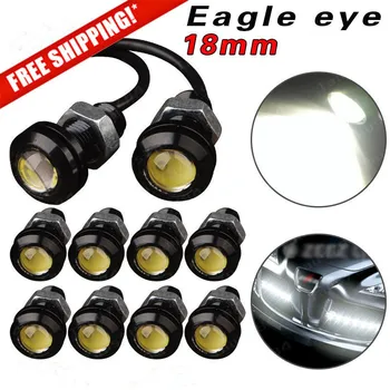 

10Pcs 18mm 23mm 12V 24V 6000k White Eagle Eye Motor Car Tail Brake Turn Singal FOG LED Light