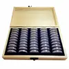 50/100pcs Coin Storage Box Adjustable Antioxidative Wooden Commemorative Coin Collection Case Container with Adjustment Pad ► Photo 2/6