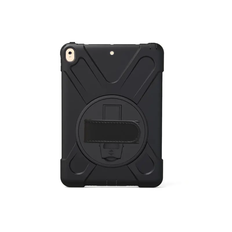 black Для iPad Air 3 10,5 чехол для нового iPad Pro 10," чехол для планшета безопасный Ударопрочный силиконовый Жесткий Чехол-подставка для рук - Цвет: black