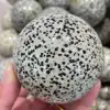 30-100 mm Natural Dalmation Jasper Sphere Crystal Globe Ball Chakra Healing Reiki Stone Carved 1pcs 1