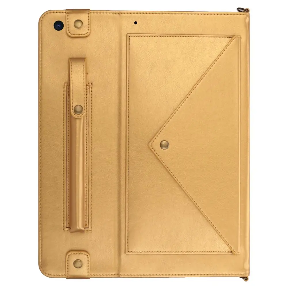 Для iPad 7, 10,2 дюймов, чехол с ремнем через плечо, Сумка с ремнем, дизайнерский кожаный чехол, держатель ручки для карточек, модная деловая сумка для женщин