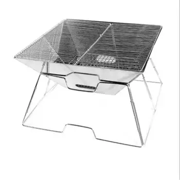 

31*31*21cm Portable Folding Barbecue Charcoal Grills Easy Assemble and Remove Barbecue Cooking Set Stainless Steel BBQ Grills