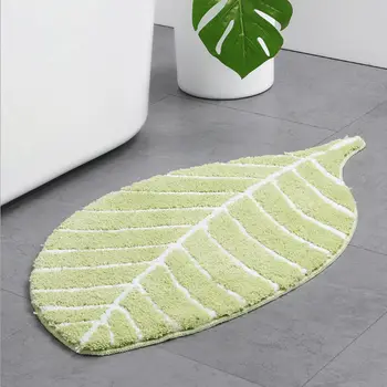 

2019 New Creative Leaf Shape Fluffy Rugs Anti-Skid Shaggy Area Rug Dining Room Carpet Floor Mat Bedroom Home Decoration