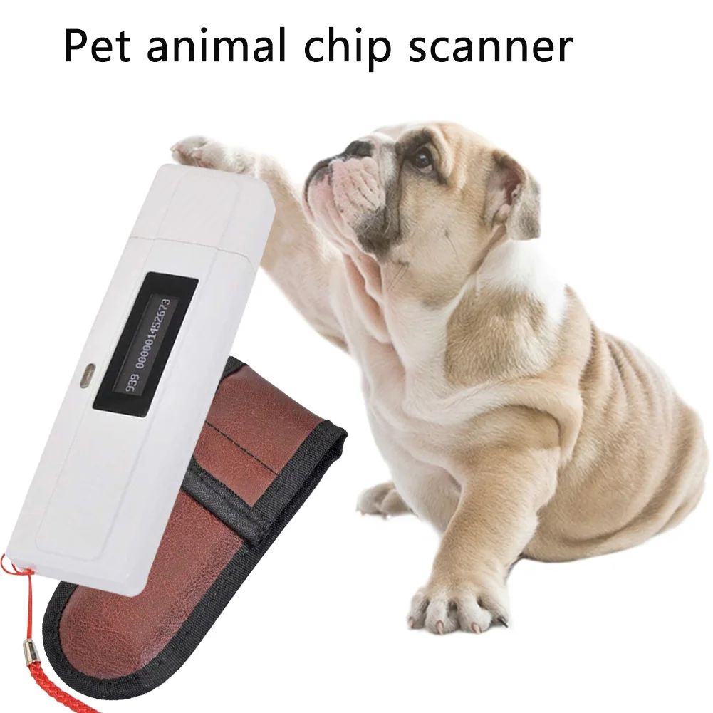 

USB Rechargeable Cat High Brightness Portable Microchip Scanner Pet Supplies Dog ID LCD Display Animal Tracking Reader Handheld