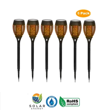 

2-8pcs Solar Flame Light Flickering lawn lamp Waterproof Flickering Flame Solar Torch Light Garden Lamp Outdoor Landscape Decora