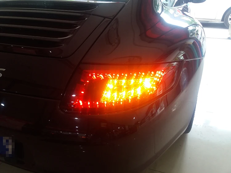 Задний фонарь для автомобиля Porsche 997 2005-2008 911 светодиодный задние фары, противотуманные фары Габаритные огни DRL Тюнинг автомобилей, автомобильные аксессуары