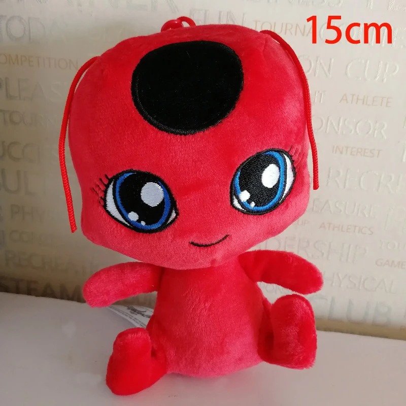 1pc 15/20 см с рисунком божьей коровки леди «божья коровка» Мягкие плюшевые куклы игрушки Леди Баг игрушки, в горошек, с принтом маски и Сумки из натуральной кожи игрушки для детей рождественские подарки на день рождения - Цвет: 1pc