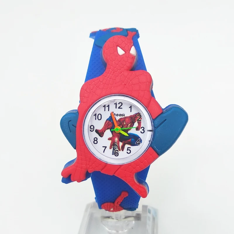 

2019 Dropshipping Leisure Pentium Silicone Handsome Cartoon Watches Kids Boy Girl Clock Fashion Spiderman Children Digital Watch