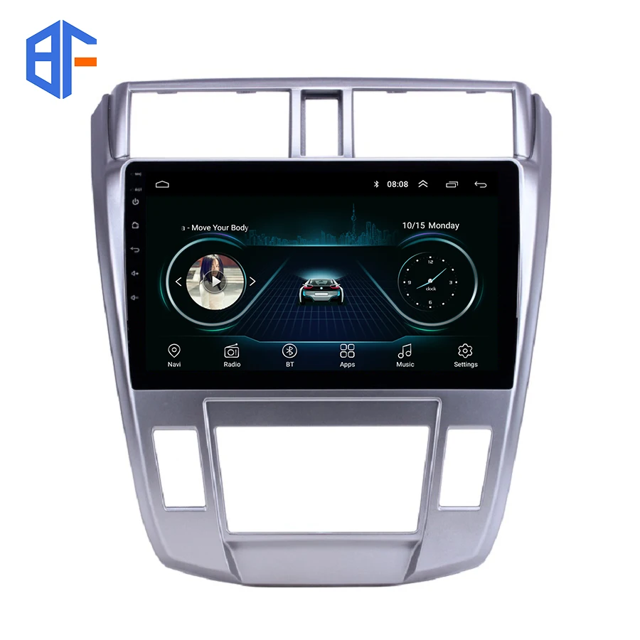 Bingfan Bluetooth GPS WIFI навигационная система SWC автомобильное радио стерео для Honda City 2008