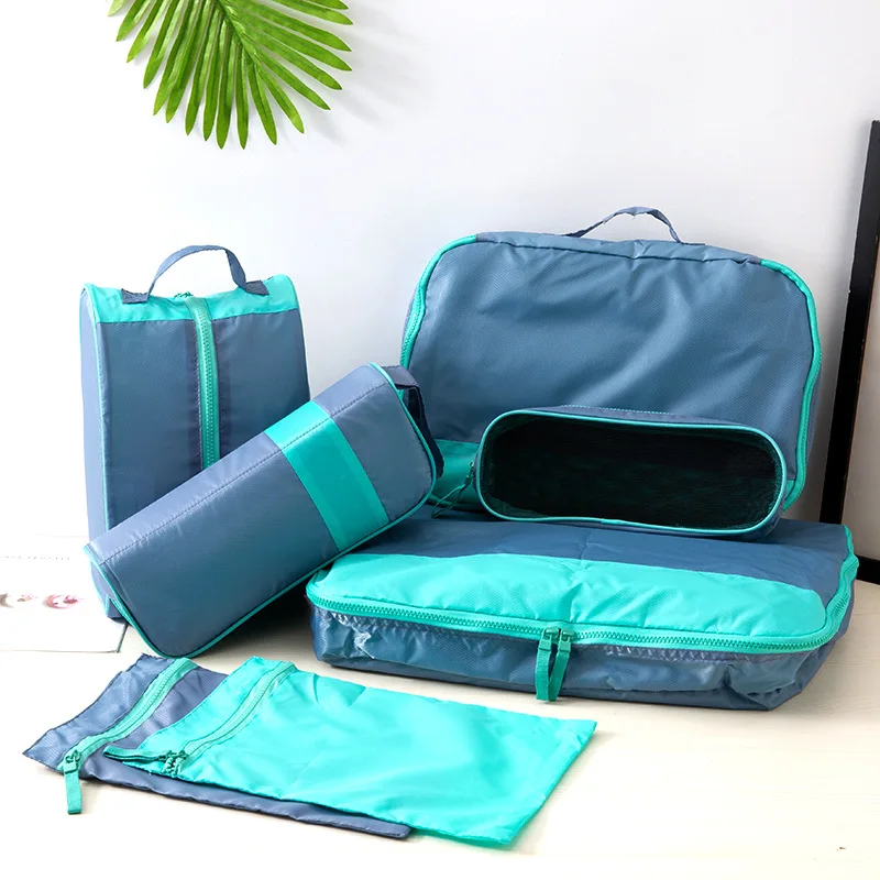 

7PC Packing Cubes Travel Luggage Organizer Digital Bag Electronic Accessories Bag Folding Duffle Bag Clothes Underwear Organizer