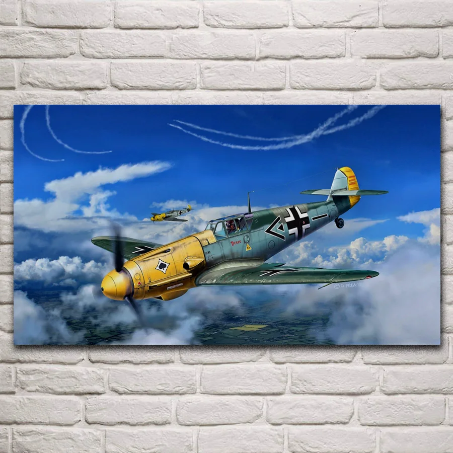 Немецкий самолёт bf 109f истребитель мессершмитт автомобиль Второй мировой войны