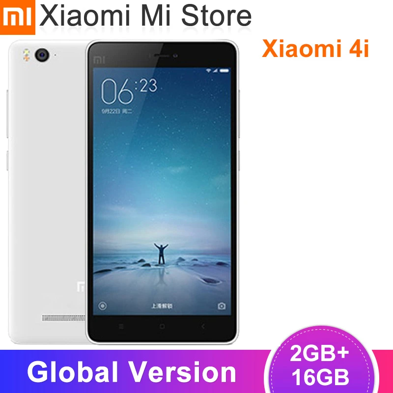 Xiaomi Mi 4i Octacore Snapdragon 32 GB Global Versi Xiaomi MI 4i M4i Smartphone 2GB 16GB Snapdragon 615 Octa Core 5.0 "1080P 3120MAh 13MP Kamera Ponsel|Ponsel| - AliExpress