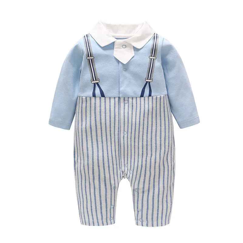 

Newborn Baby Romper 2021 Fashion Patchwork Striped Jumpsuit Romper for Boys Toddler Infant Baby One Piece Costume Outfits 0-18M