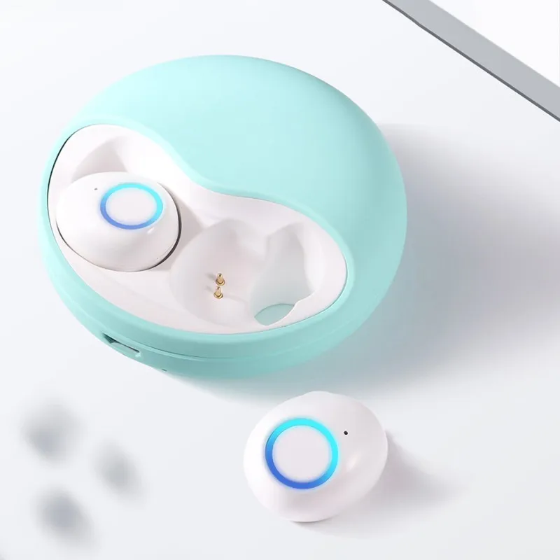 Мини Bluetooth 5,0 наушники с зарядным устройством настоящие Беспроводные водонепроницаемые беспроводные наушники-вкладыши
