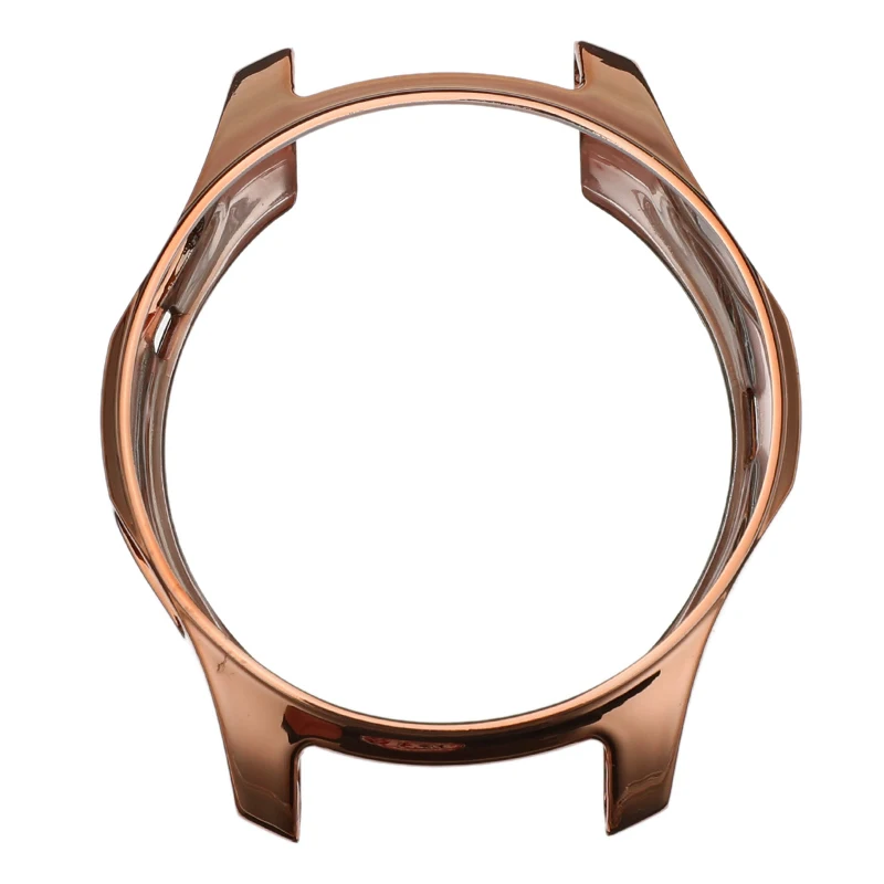 Rose gold 22mm Защитный чехол для часов для мужчин, 42 мм, 46 мм, чехол с ремешком, покрытие из мягкого ТПУ, универсальная защитная рамка, аксессуары - Цвет: Rose gold 22mm