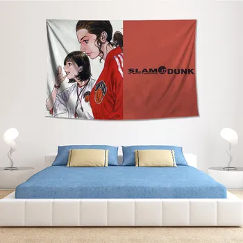 

Slam Dunk Cartoon Cartoon Poster Hanging Cloth Hanamichi Sakuragi Rukawa Kaede Dormitory Background Cloth Tapestry