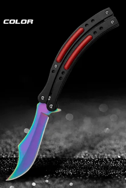 Красный 7Cr17Mov стальной karambit cs go тактическая рукоятка ножа счетчик удар нож-мачете охотничий нож выживания с зажимом для ремня - Цвет: Красный