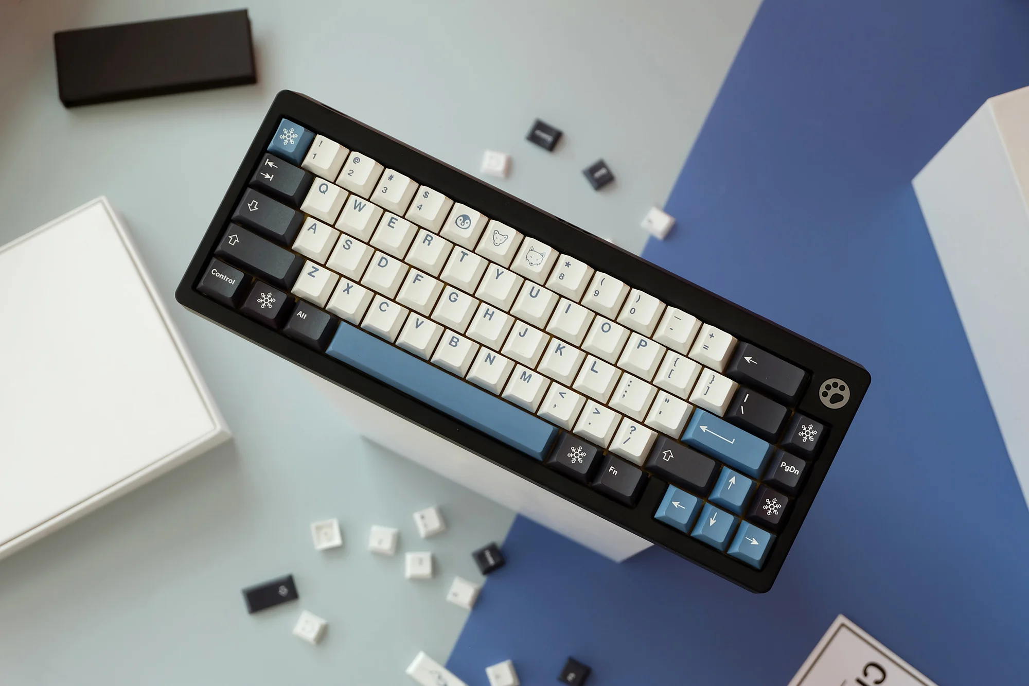 1 conjunto gmk arctic keycap pbt tintura