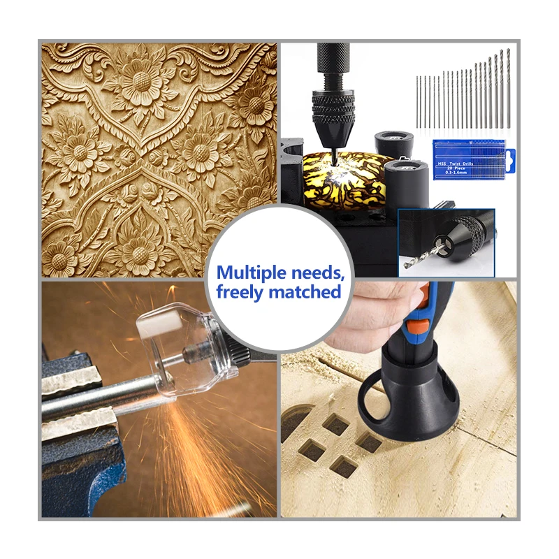 XCAN Rotary Tool Accessories Kit Saw Blade Mandrel Mini Drill Chuck Rotary Dedicated Locator for Dremel Rotary Tools — view 4