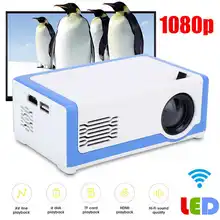 M1 Mini LED Projector 1080P High Definition Pocket Home Theater Media Player Home Cinema Projector 100-240V New