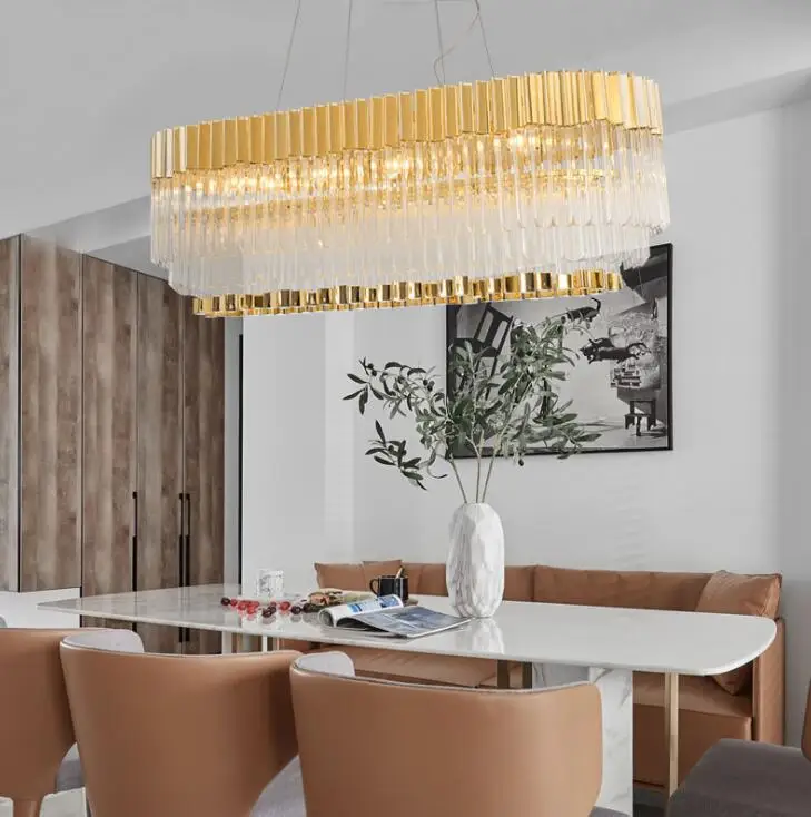 Современная хрустальная лампа для гостиной люстра креативная простая ресторана