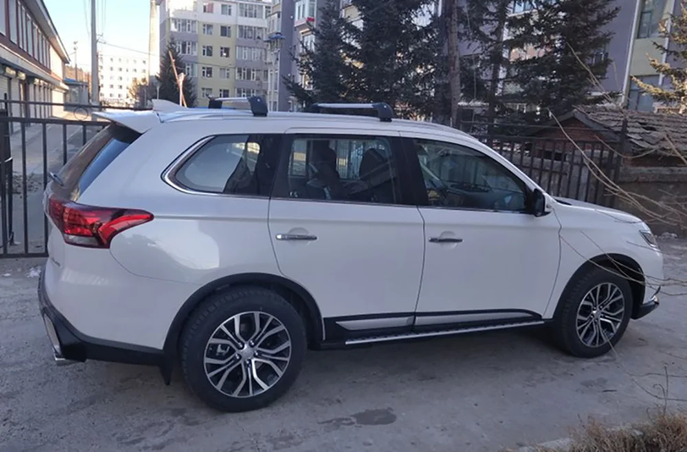 Для Mitsubishi Outlander 2013 до автомобильный Стайлинг ABS пластиковый Неокрашенный задний праймер багажник загрузки губы крыло задний черный спойлер