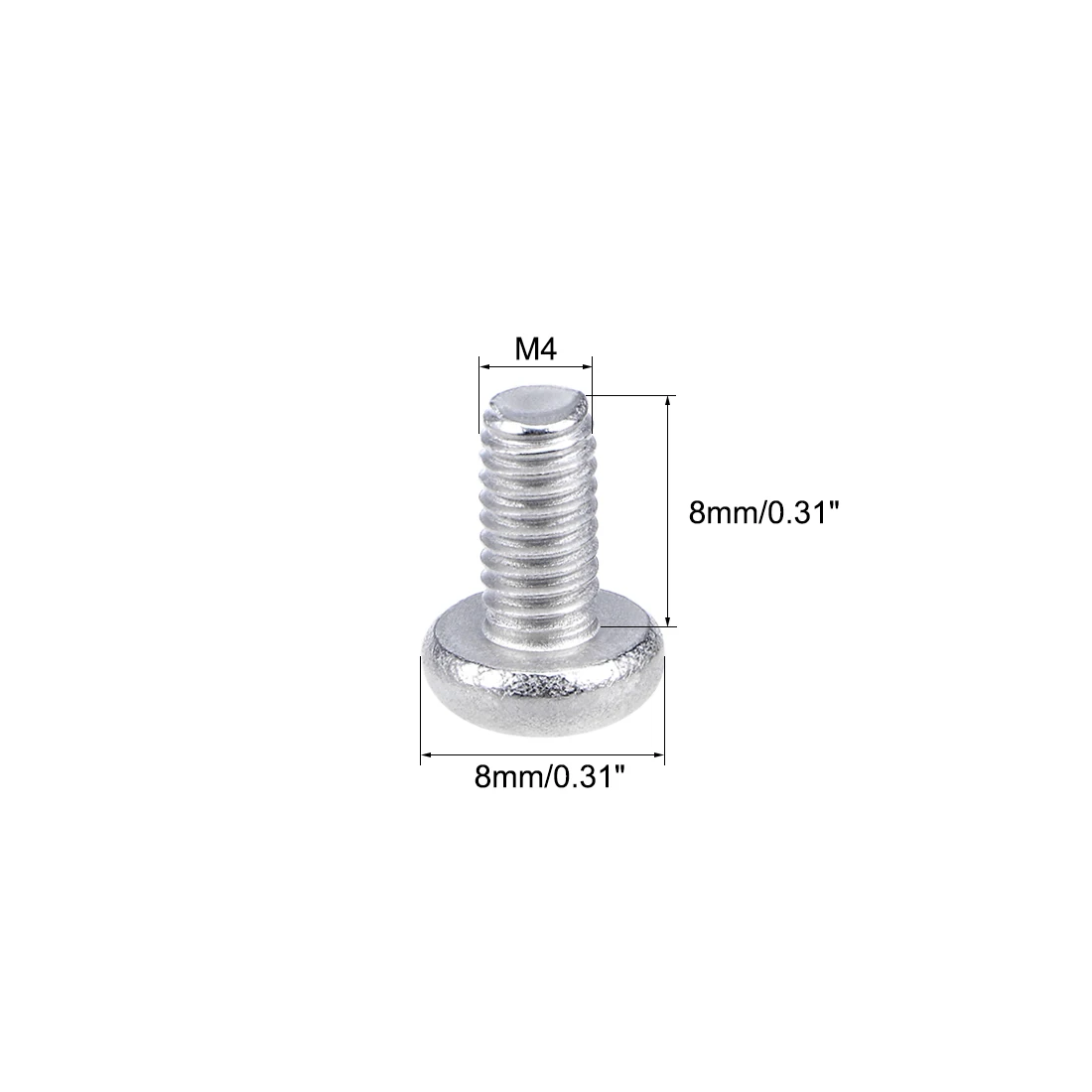 Uxcell крепежные винты Pan крестовая отвертка M4x8mm 30 шт