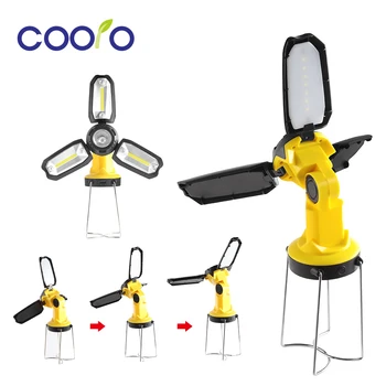 

LED COB Rechargeable Portable Lantern XPE Worklight 3W 6 Modes Rotatable For Flashlight Waterproof Emergency Lighting