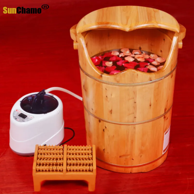 Foot Bath Barrel Heightening Temperature Fumigation Barrel Foot Bath Heating Steam Steamed Bucket