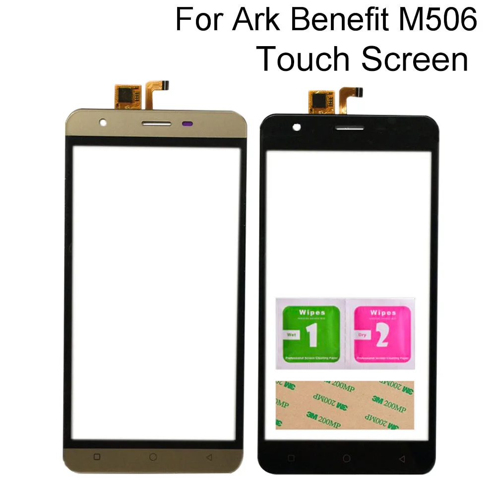 

Mobile TouchScreen For Ark Benefit M506 Touch Screen Digitizer Panel Sensor Tools 3M Glue Wipes Touch