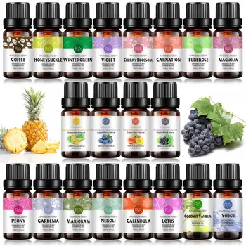 

RA Essential Oil 100% Pure Oganic Plant Natrual Flower Essential Oil for Diffuser Message Skin Care Sleep - 10ML