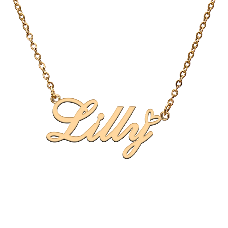 

Custom Personalized Name Necklaces for Lilly Best Friends Birthday Christmas Mother Days Jewelry Gifts