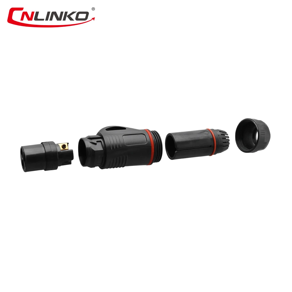 CNLINKO M24 PBT пластик 3Pin 25A слепой операции тип водонепроницаемый IP67 пайки открытый разъем Быстрый толчок Тяговый замок