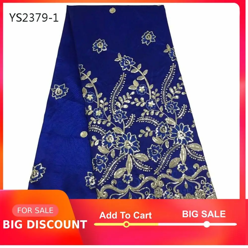 Хорошее качество очень красивая Королевская Синяя вышивка блестки Джордж