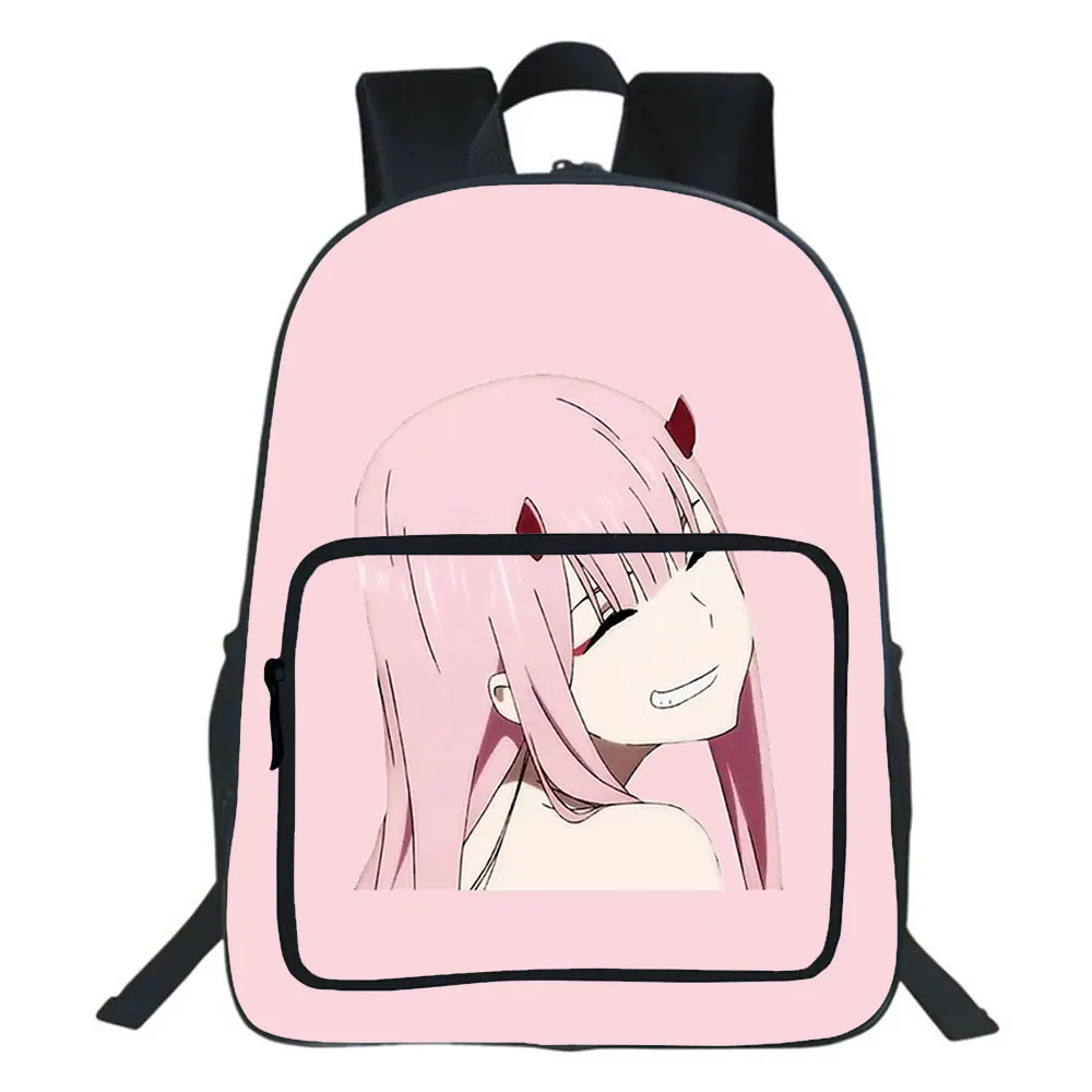 Zero Two Anime Backpack Boys Girls School Bag Teenager Backpacks Darling In The Franxx Women Men College Travel bag