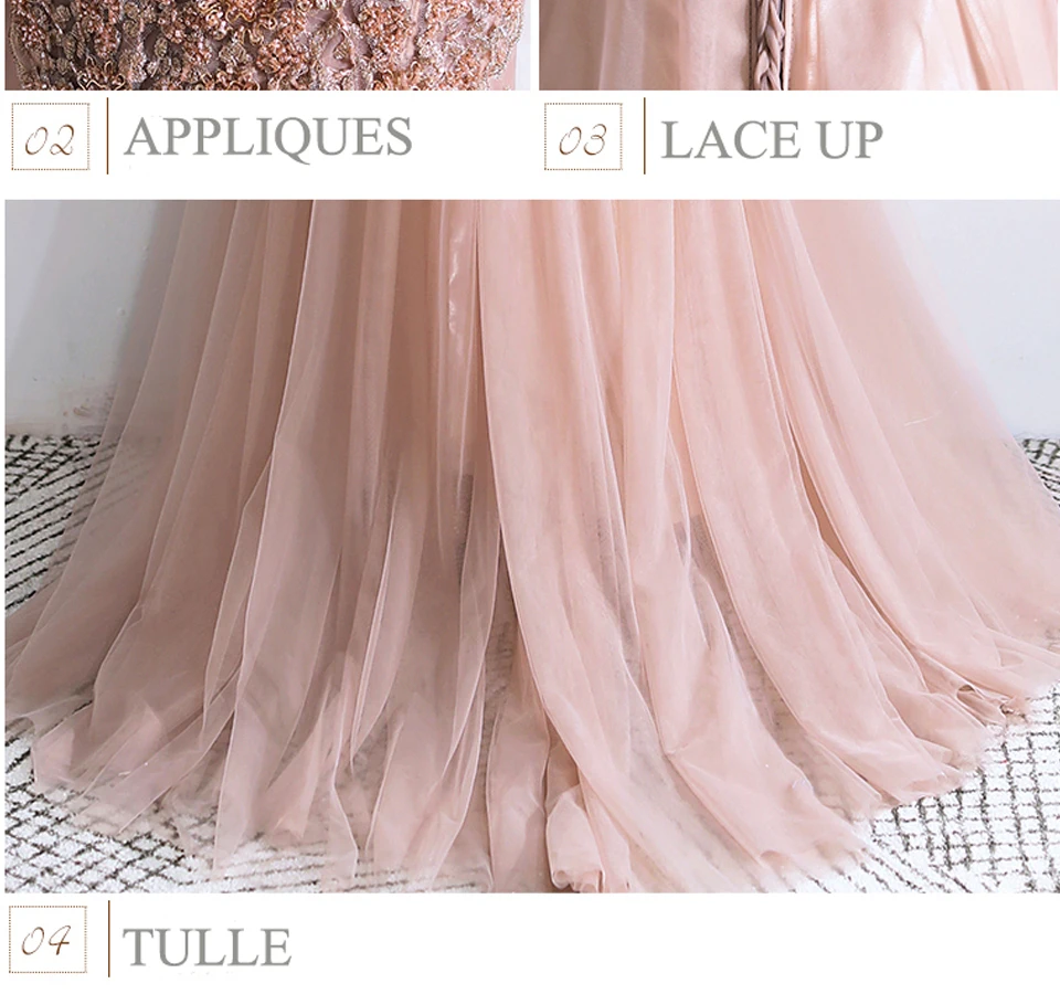LAMYA роскошные бусы кристаллы Тюль вечернее платье Спагетти ремни Robe De Soiree Сексуальная Лодка шеи Блестки вечерние выпускные платья