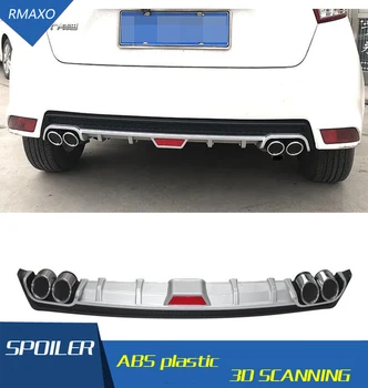 

For Toyota Yaris Diffuser Bumpers Body kit spoiler 2014-2016 For Yaris 4CK ABS Rear lip rear spoiler front Bumper Protector
