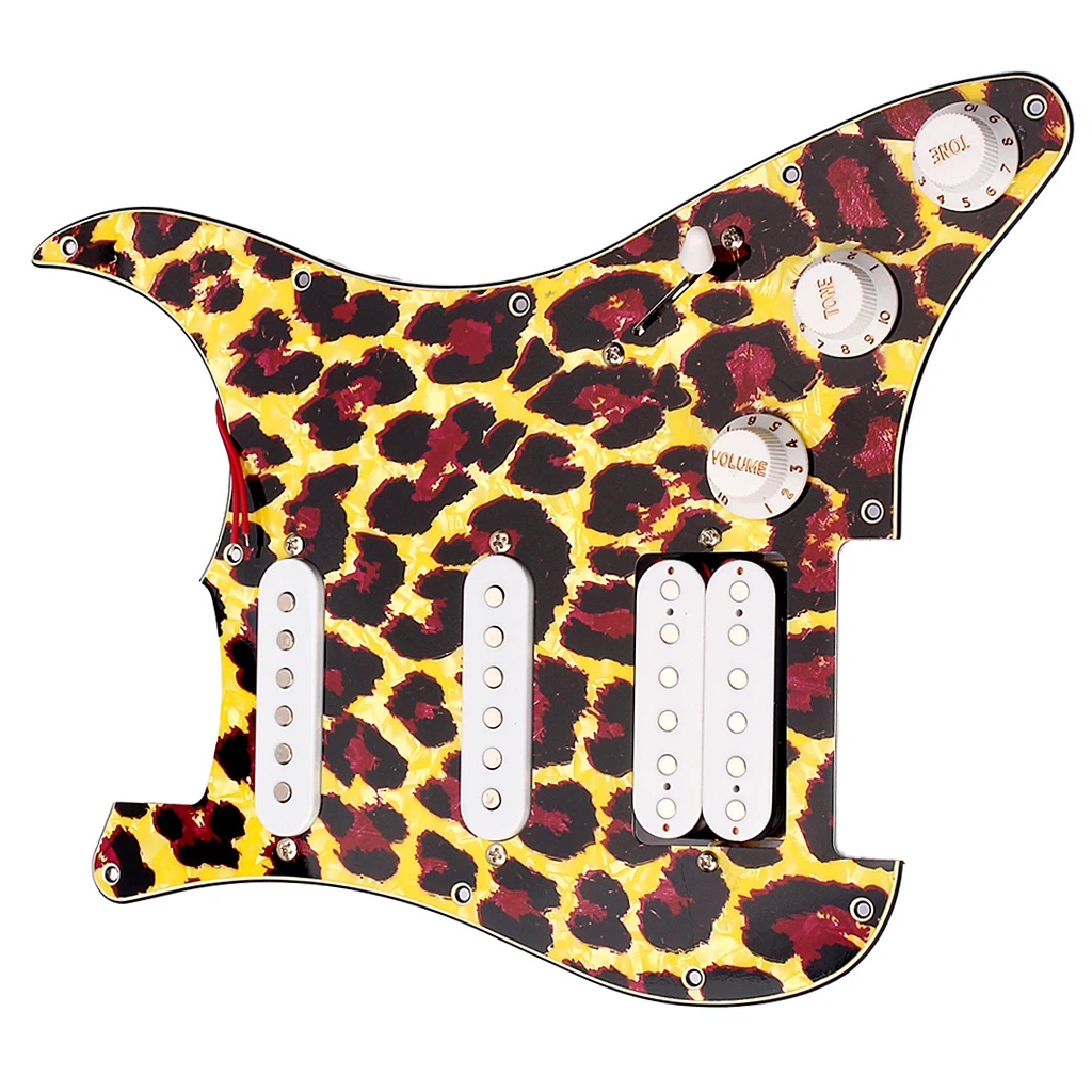 SSH Pickguard загружен Prewired для замены Fender ST гитары