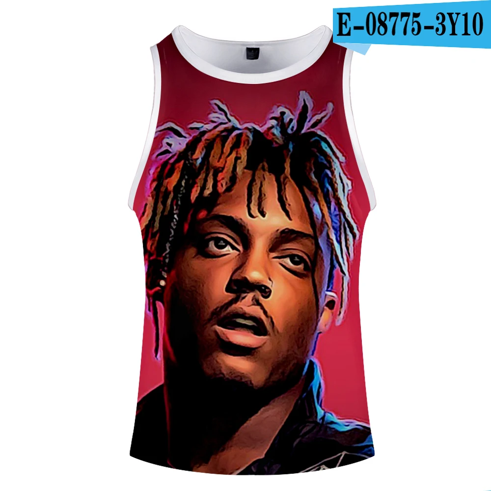 ONE Juicewrld, майка, мужская, большого размера, для спортзала, топы, Harajuku, 3D принт, Juce Wrld, змея, жилет с черепами, хип-хоп, без рукавов, одежда для мужчин - Цвет: ONE