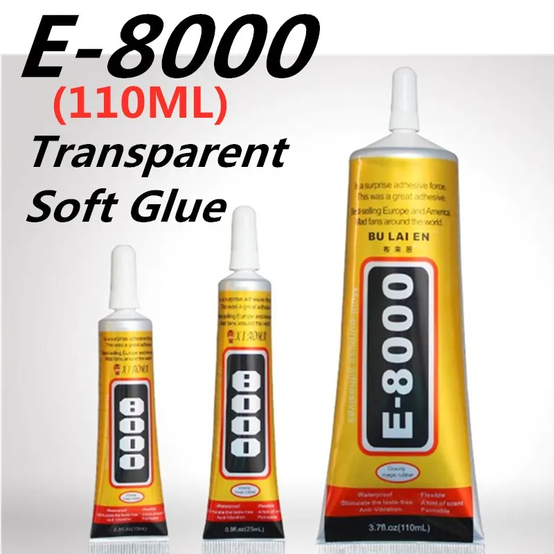 15-110ml E8000 Strong Liquid Glue Clothes Fabric Clear Leather Adhesive  Jewelry Stationery Phone Screen Instant Earphone