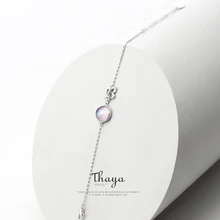 Thaya фиолетовый браслет круглой формы модный 925 пробы Серебряный вечный браслет любовь для женщин элегантные ювелирные изделия