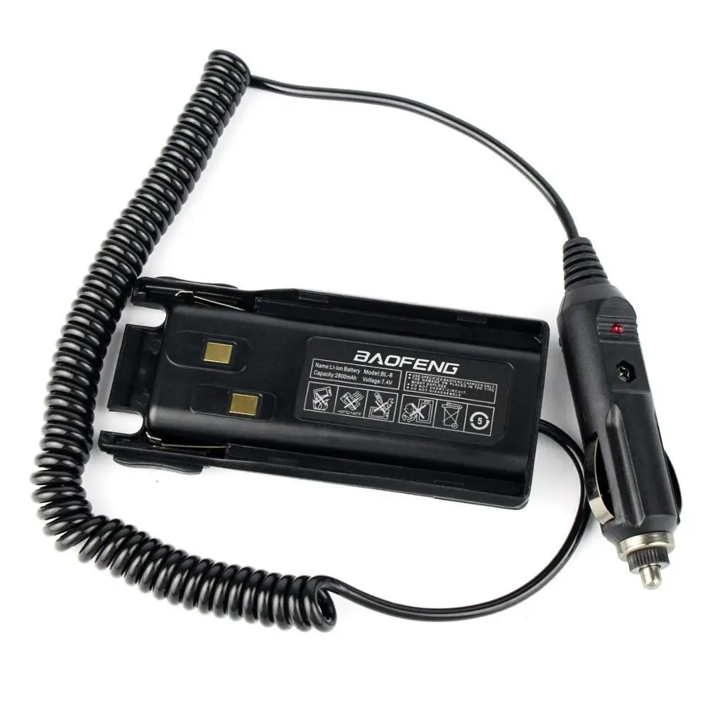 Baofeng UV-82 12V автомобиль Батарея выпрямитель для Baofeng UV-82 плюс UV-8D UV-82HX UV-82HP двухстороннее радио иди и болтай Walkie Talkie