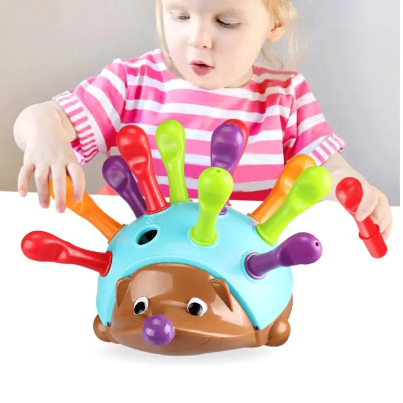 

1Set Fine Motor Game Toy Children Hedgehog Puzzle Doll Concentration Training Hand-eye Coordination Toy Early Education Toys